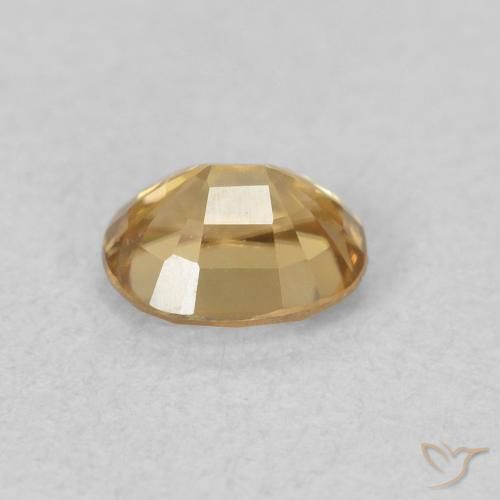 Zircão Dourado Natural 0.63ct, oval, VVS