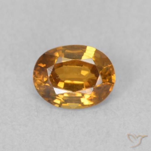 0.59ct Natural Marrom dourado Zircão, oval, VVS