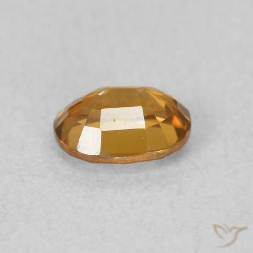 Zircão Marrom dourado Natural 0.60ct, oval, VVS