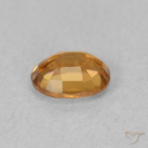 Zircão Laranja Profundo Natural 0.62ct, oval, VVS