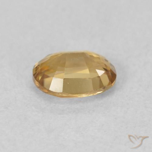 Zircão champanhe Natural 0.63ct, oval, VVS