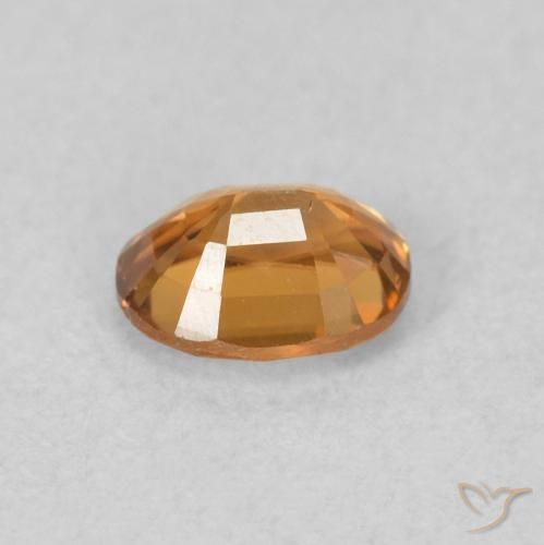 Zircão Laranja Médio Natural 0.65ct, oval, VVS