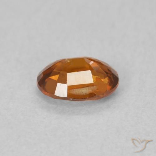 Zircão Laranja Médio Natural 0.52ct, oval, VS