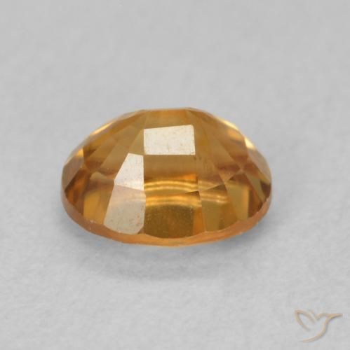 Zircão laranja marrom Natural 1.04ct, oval, VS