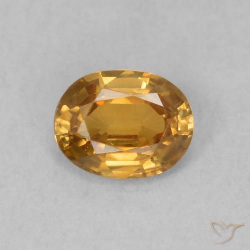 0.53ct Natural Marrom dourado Zircão, oval, VS