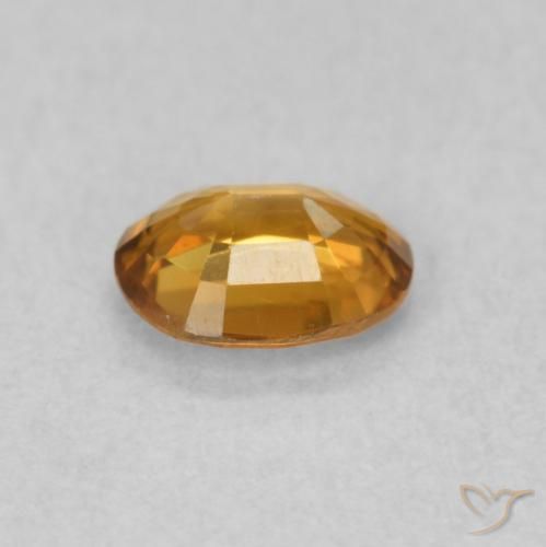 Zircão Marrom dourado Natural 0.53ct, oval, VS