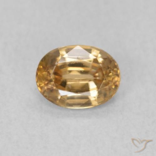 0.57ct Natural Pêssego Dourado Zircão, oval, VS