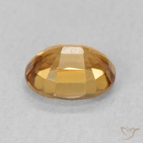 Zircão Marrom dourado Natural 1.00ct, oval, VVS-VS