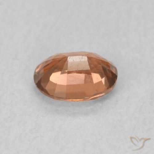Zircão Laranja claro Natural 0.59ct, oval, VVS-VS