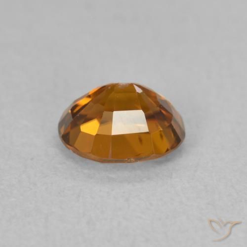 Zircão Medium Dark-Orange Natural 0.99ct, oval, VVS-VS