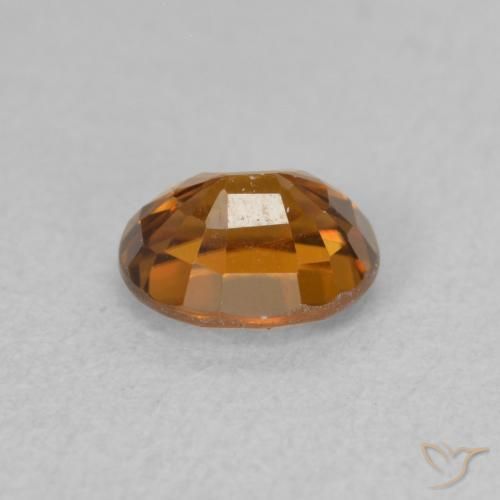 Zircão Medium Dark-Orange Natural 1.07ct, oval, VVS