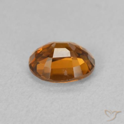 Zircão Laranja Médio Natural 1.09ct, oval, VVS