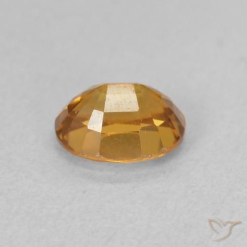 Zircão Laranja Médio Natural 1.07ct, oval, VVS