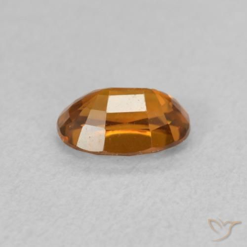 Zircão Medium Dark-Orange Natural 0.82ct, oval, VVS