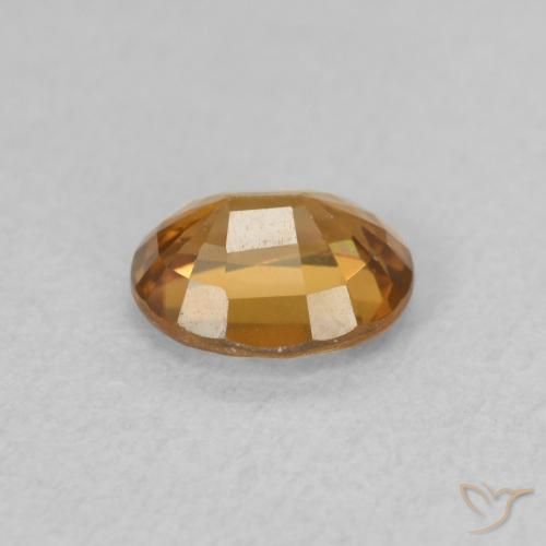 Zircão Laranja Médio Natural 0.94ct, oval, VVS