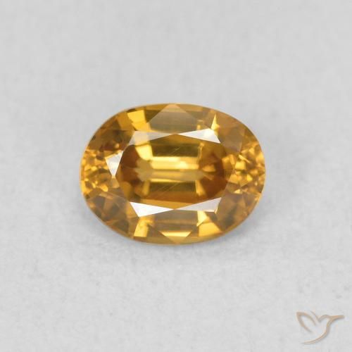 0.59ct Natural Ouro Zircão, oval, VVS