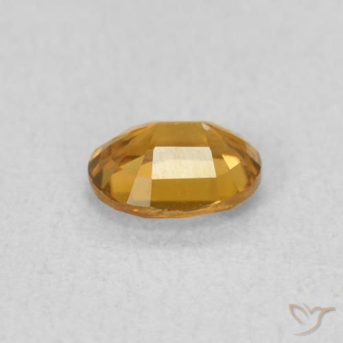 Zircão Marrom dourado Natural 0.58ct, oval, VVS