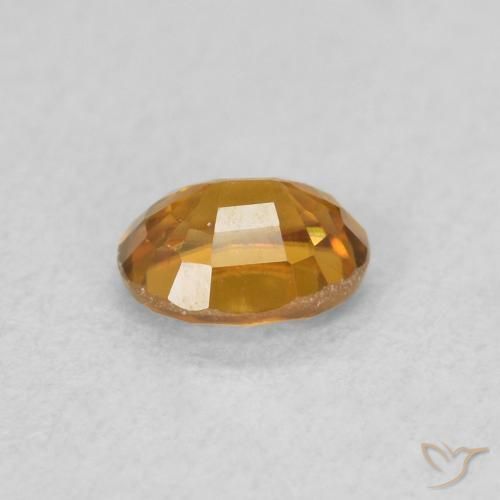 Zircão terra laranja Natural 0.60ct, oval, VS