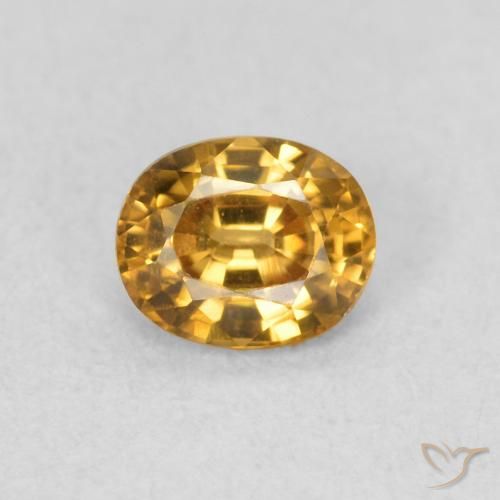 0.65ct Natural Dourado acastanhado Zircão, oval, VS