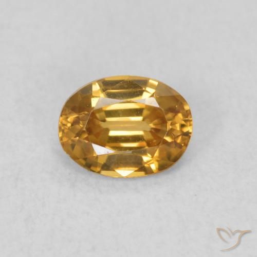 0.57ct Natural Marrom dourado Zircão, oval, VVS