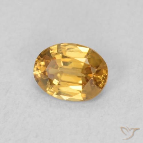 Zircão Marrom dourado Natural 0.57ct, oval, VVS