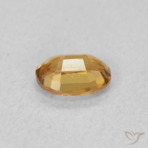 Zircão Marrom dourado Natural 0.57ct, oval, VVS
