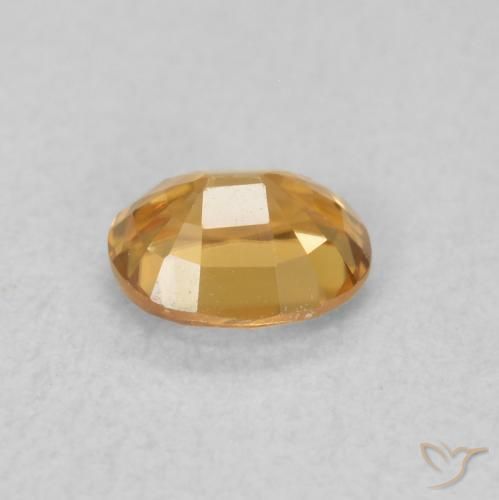 Zircão Laranja Médio Natural 0.62ct, oval, VVS