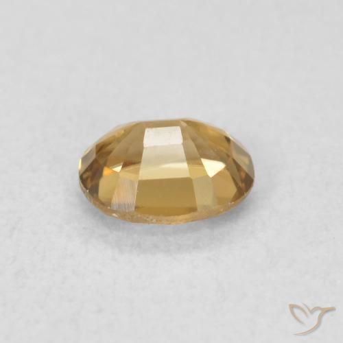 Zircão Marrom dourado Natural 0.64ct, oval, VVS
