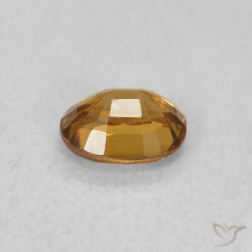 Zircão laranja marrom Natural 0.60ct, oval, VVS