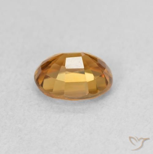 Zircão Laranja Médio Natural 1.02ct, oval, VVS