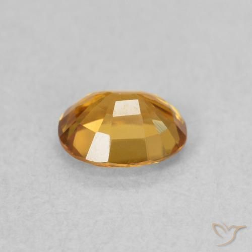 Zircão Marrom dourado Natural 0.58ct, oval, VVS