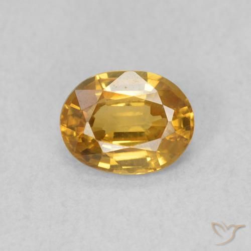 0.55ct Natural Dourado Zircão, oval, VVS-VS