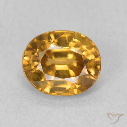 1.07ct Natural Dourado Zircão, oval, VS