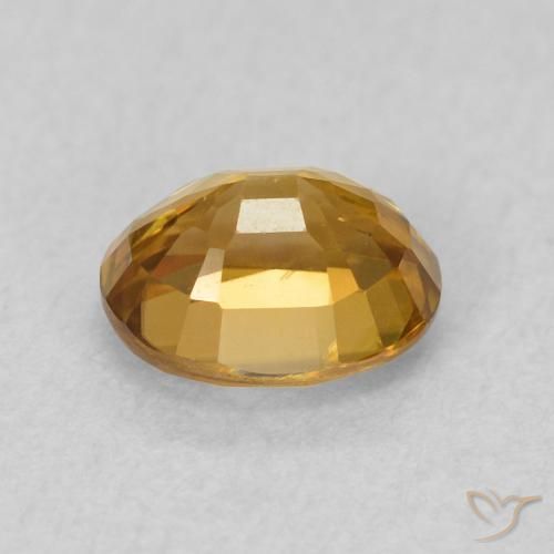 Zircão Dourado Natural 1.07ct, oval, VS