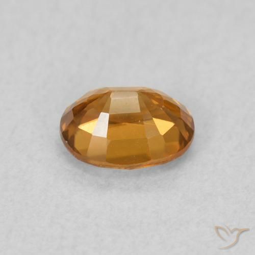 Zircão Marrom dourado Natural 0.60ct, oval, VVS