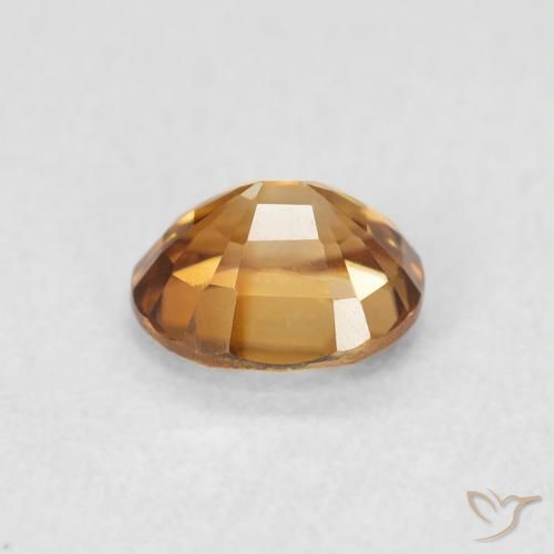 Zircão Laranja Médio Natural 0.96ct, oval, VVS