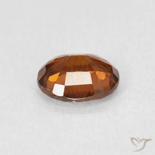 Zircão laranja avermelhado Natural 0.94ct, oval, VS