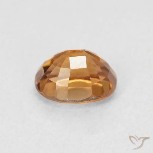 Zircão laranja marrom Natural 1.05ct, oval, VS