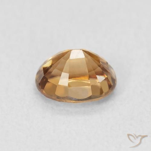 Zircão Laranja Médio Natural 1.06ct, oval, VS