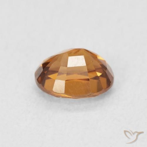 Zircão Laranja Médio Natural 1.07ct, oval, VVS-VS
