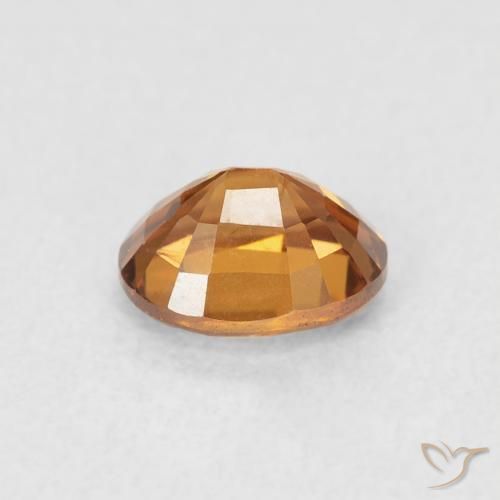 Zircão laranja marrom Natural 1.02ct, oval, VS