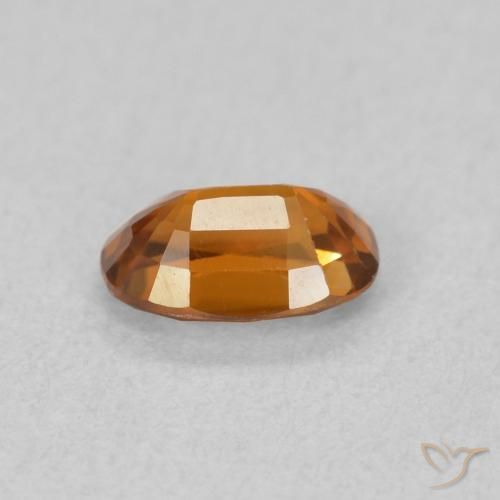 Zircão Laranja Profundo Natural 0.77ct, oval, VVS-VS