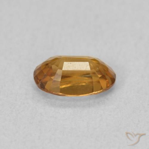Zircão ferrugem laranja Natural 0.70ct, oval, VVS-VS