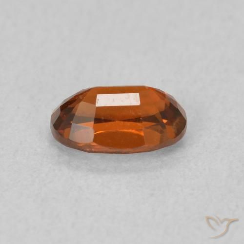 Zircão laranja avermelhado Natural 0.82ct, oval, VVS-VS