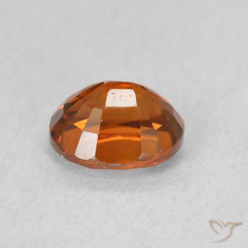 Zircão laranja avermelhado Natural 1.15ct, oval, VVS-VS
