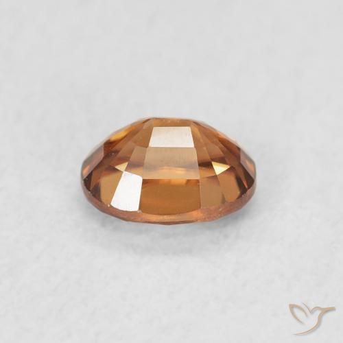 Zircão Laranja Profundo Natural 0.63ct, oval, VVS