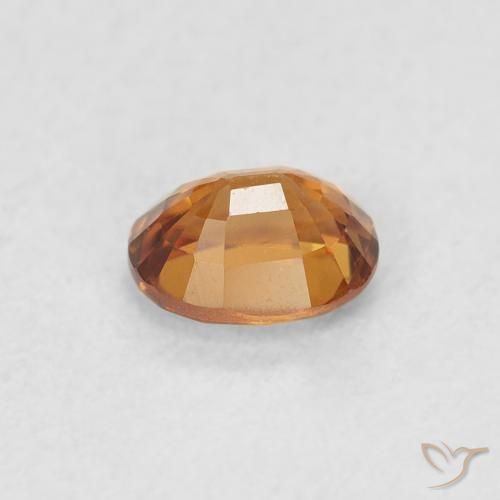 Zircão Laranja Médio Natural 0.66ct, oval, VVS