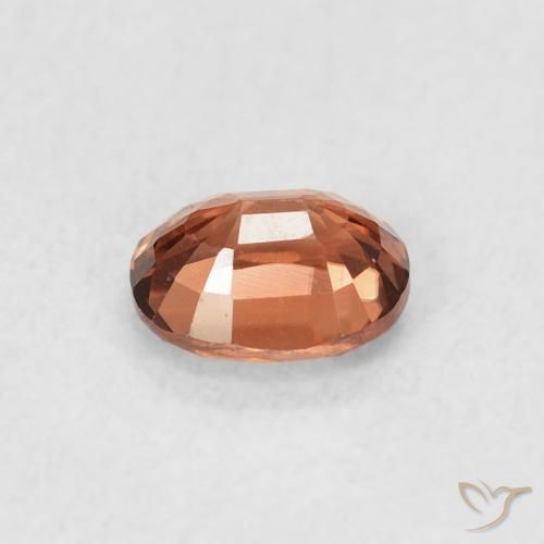 Zircão Medium Dark-Orange Natural 0.62ct, oval, VVS