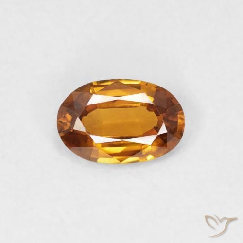 0.56ct Natural Laranja Médio Zircão, oval, VVS