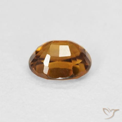 Zircão Laranja Médio Natural 1.00ct, oval, VVS-VS